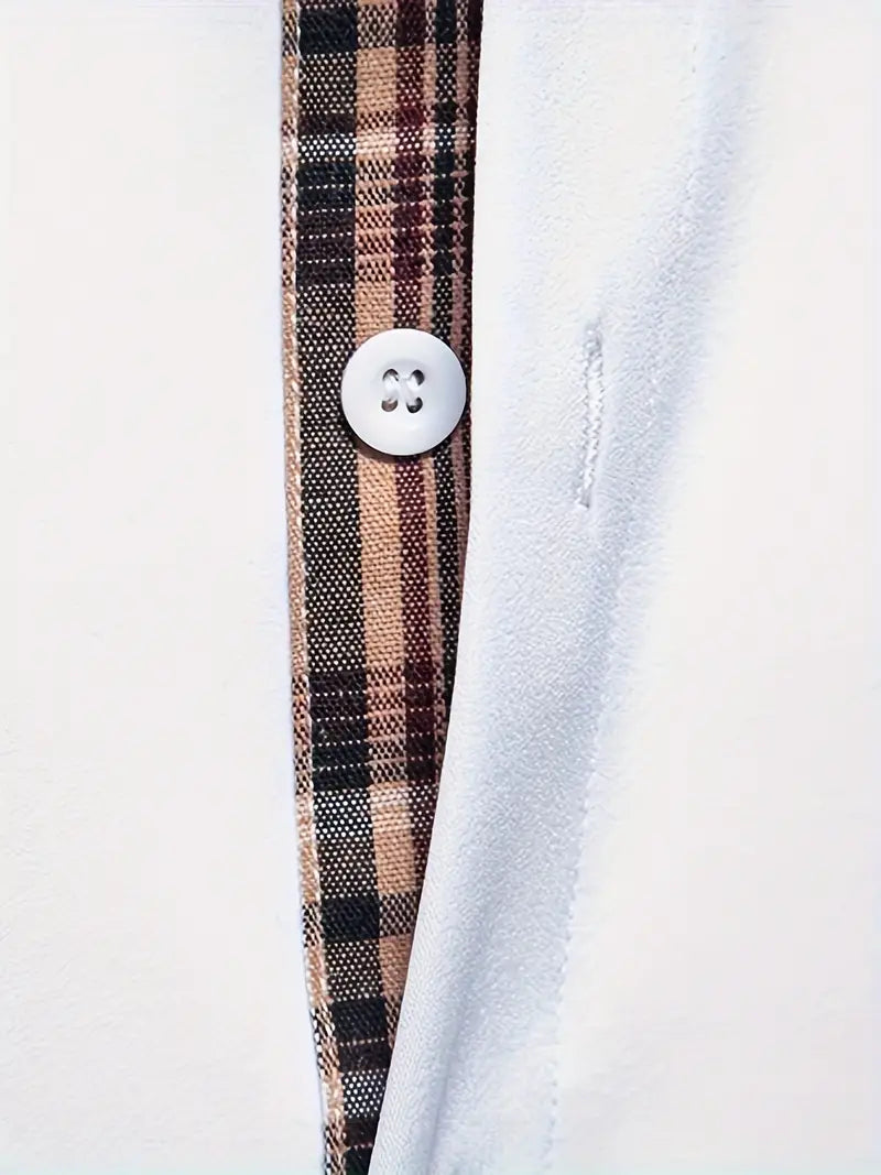 Cédric - Chemise Homme avec Col Carreaux