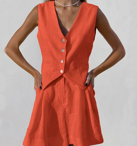 Elise - Ensemble deux pièces avec gilet