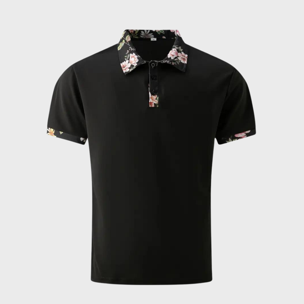 Sven - Polo pour Homme avec Motif Fleuri