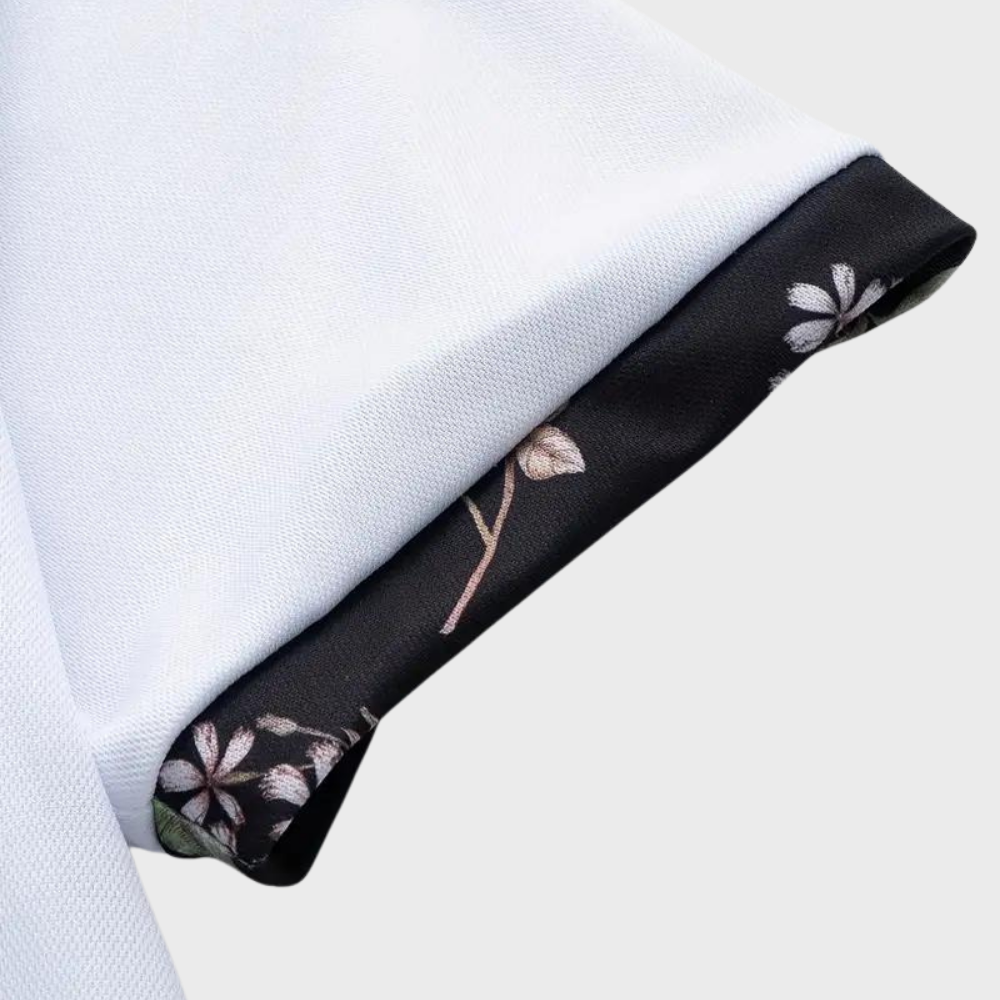 Sven - Polo pour Homme avec Motif Fleuri