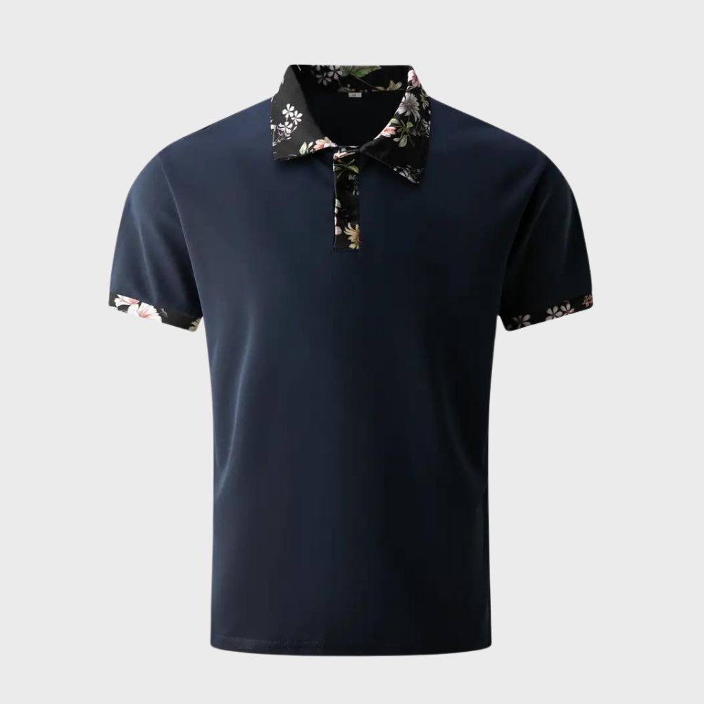 Sven - Polo pour Homme avec Motif Fleuri