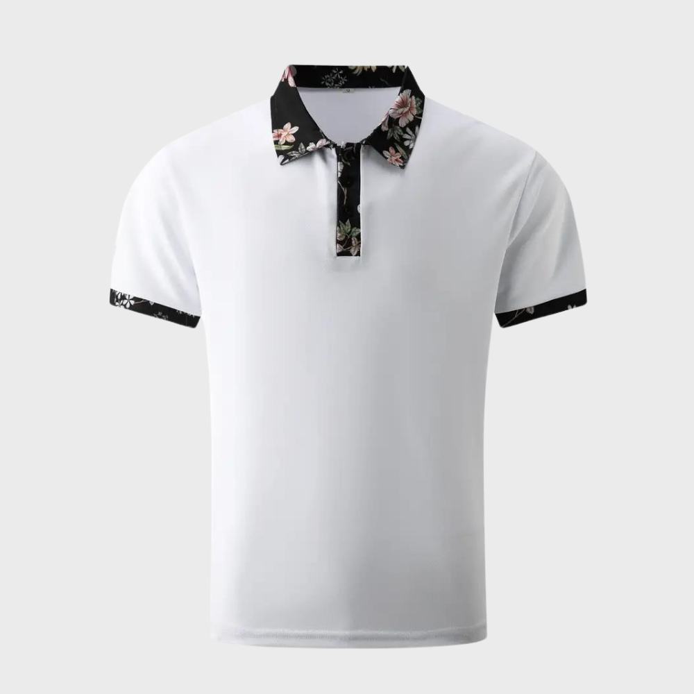 Sven - Polo pour Homme avec Motif Fleuri
