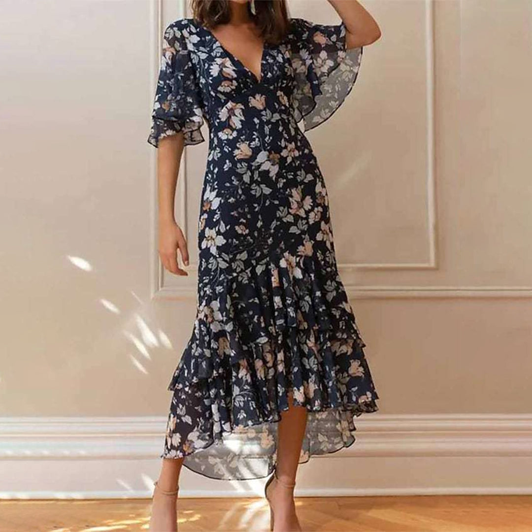 ByJulia - Robe décontractée à col en V, idéale pour l'été