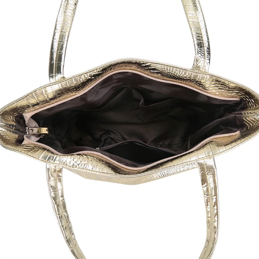 Sac à bandoulière Aurora - Sac spacieux avec imprimé crocodile