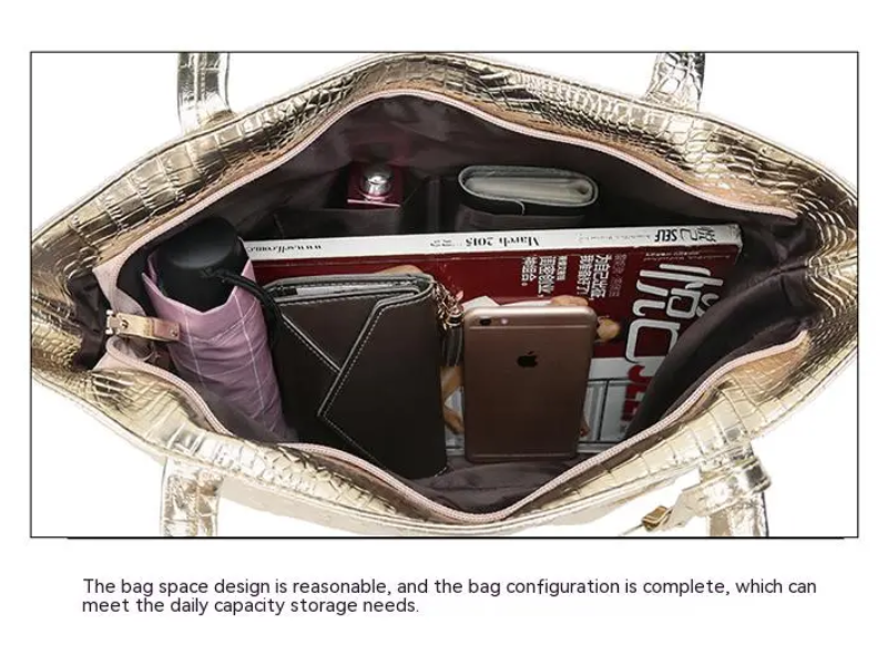 Sac à bandoulière Aurora - Sac spacieux avec imprimé crocodile