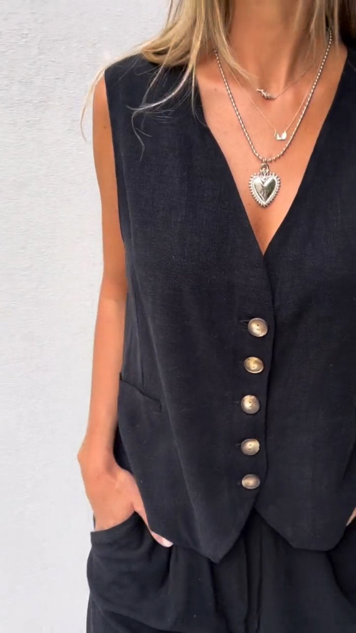 Elise - Ensemble deux pièces avec gilet