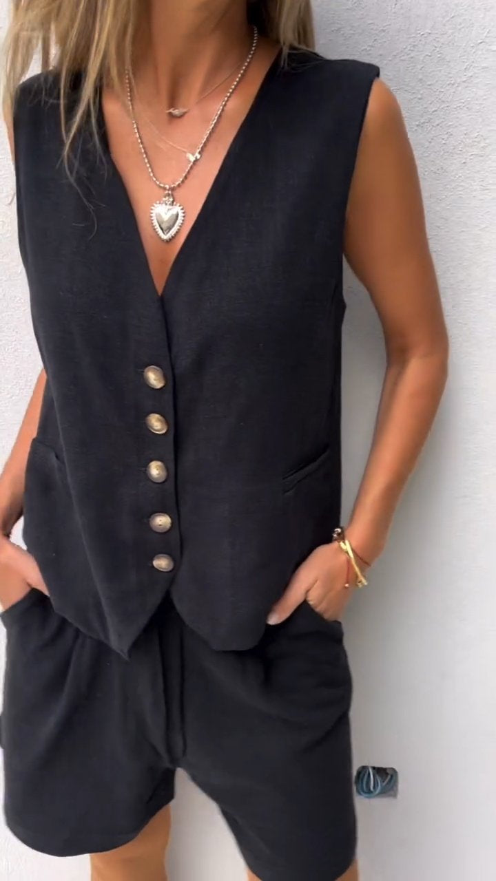 Elise - Ensemble deux pièces avec gilet