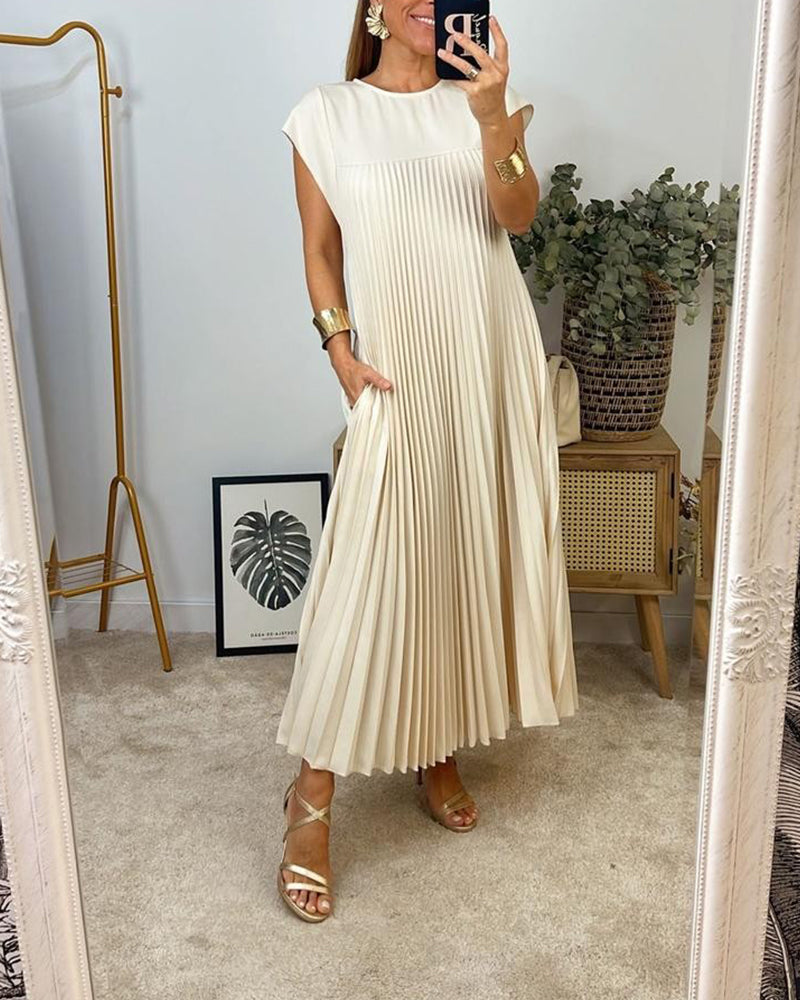 Camilla - Robe plissée sans manches élégante