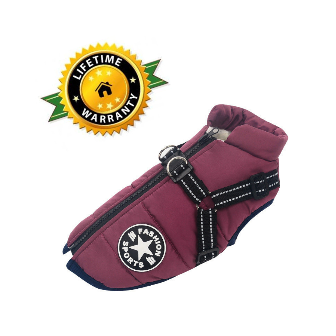 PawComfort - Manteau imperméable pour chien avec harnais | Idéal pour les chiens actifs