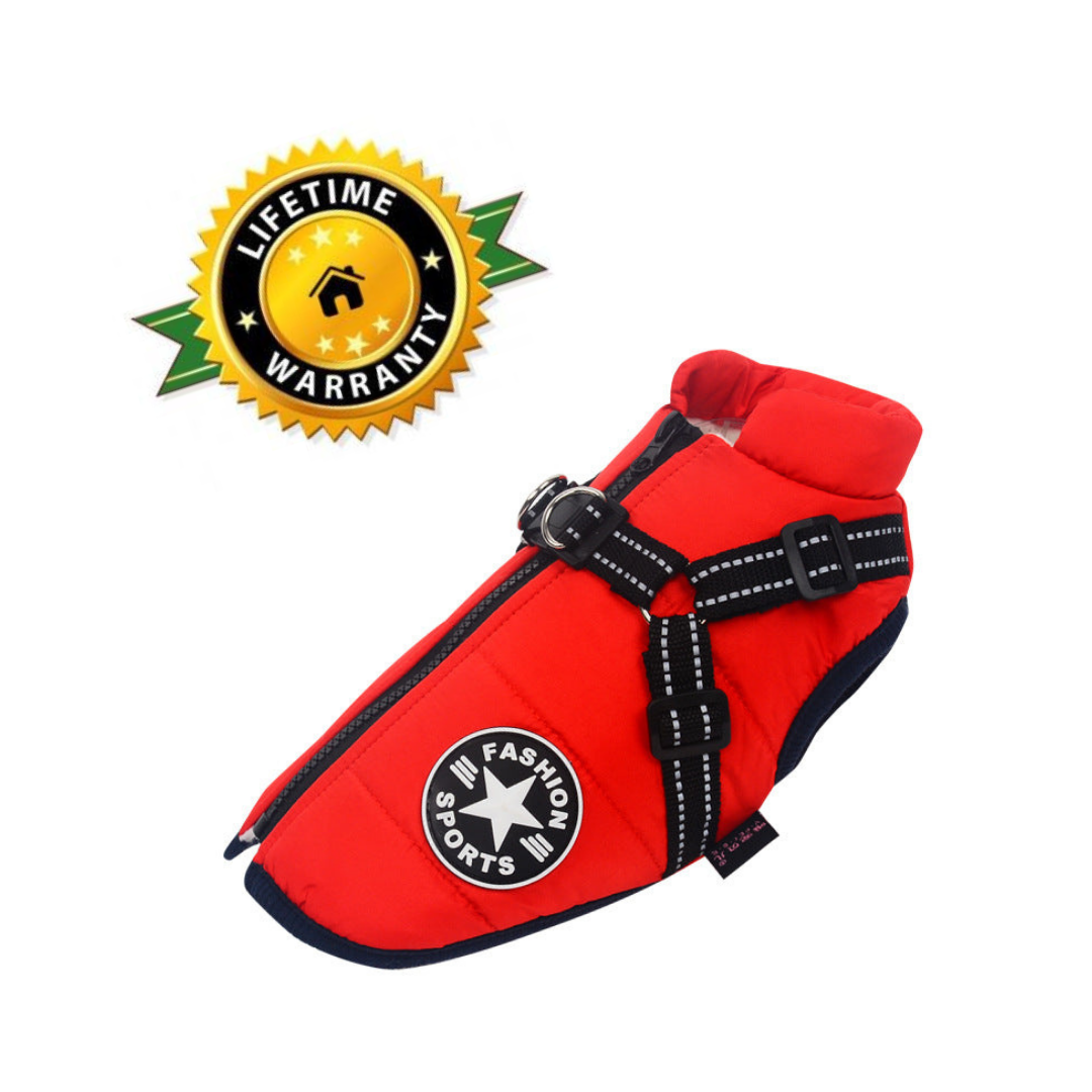 PawComfort - Manteau imperméable pour chien avec harnais | Idéal pour les chiens actifs