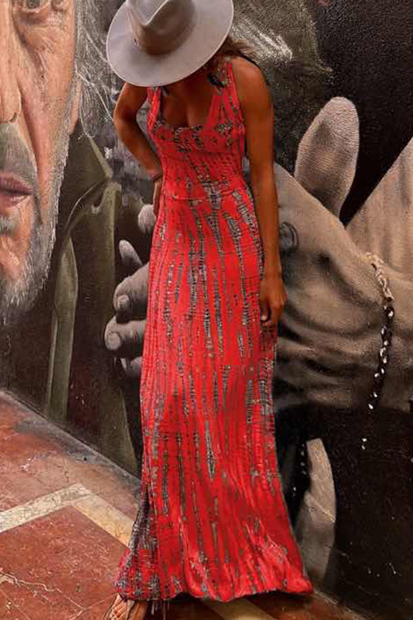 Lina - Robe maxi colorée et élégante