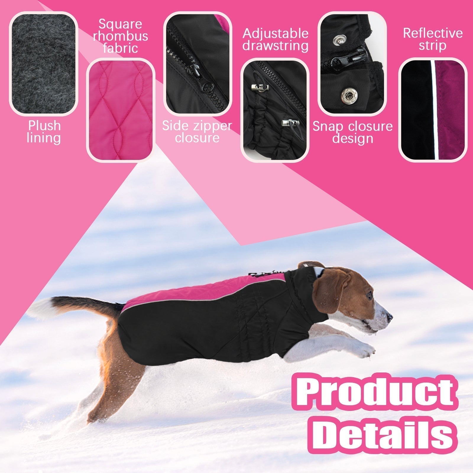 PawComfort - Veste pour chien doublée en polaire - Chaleur pour les jours froids