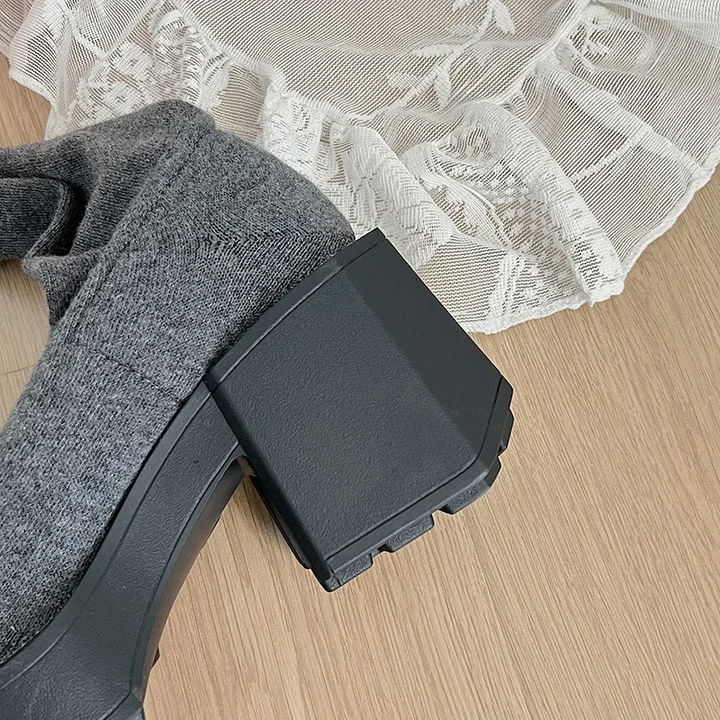 Tess - Bottes élastiques onderndene avec un adolescent rond