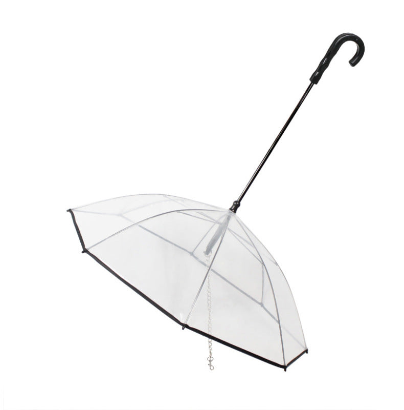 Parapluie transparent pour animaux de compagnie - Protégez votre chien de la pluie