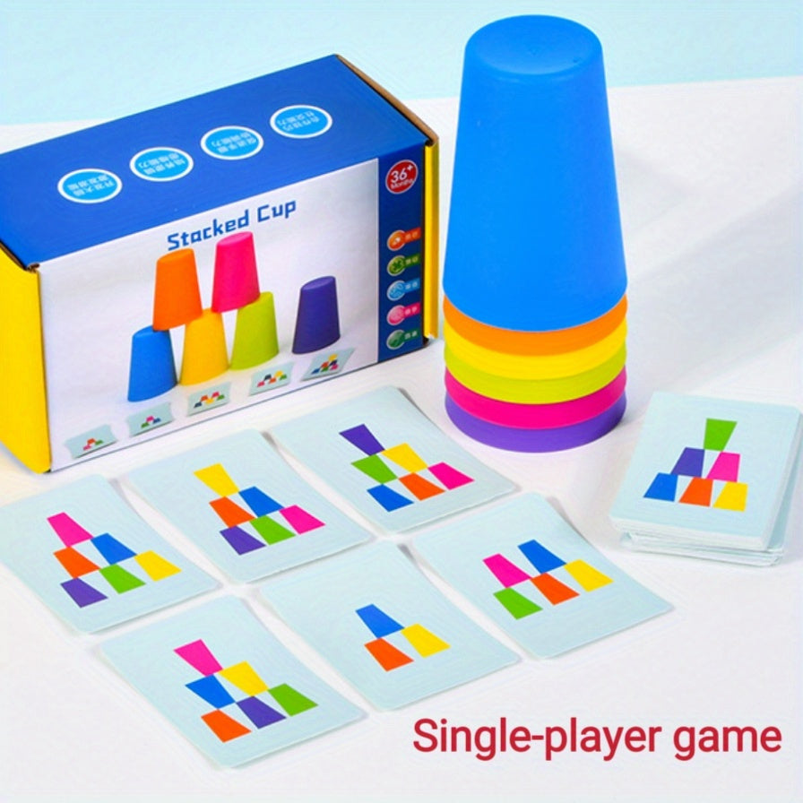 Jeu Éducatif de Gobelets Empilables – StackSmart pour une Expérience de Jeu Intelligente