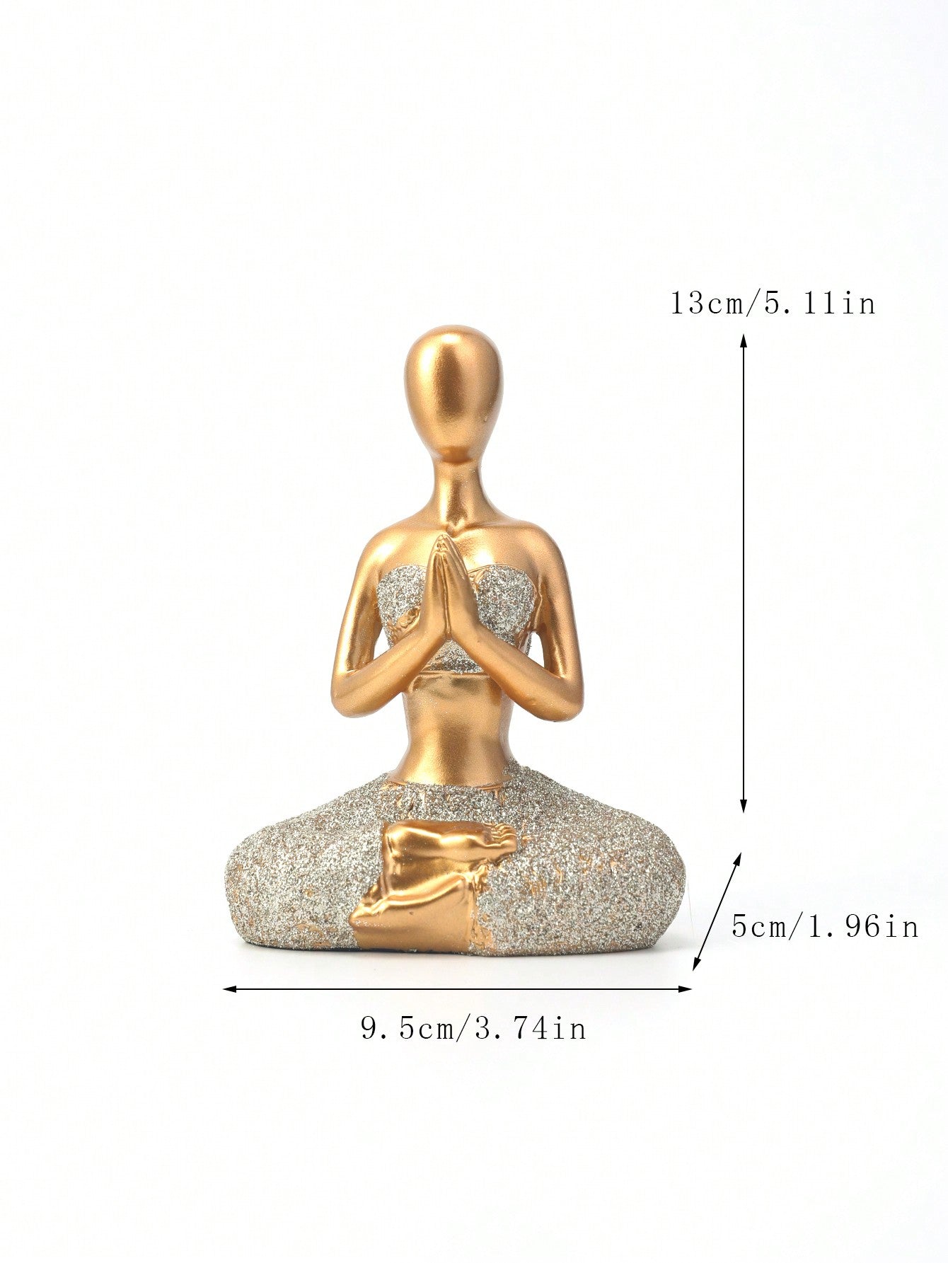 Figurine Décorative en Résine de Fille de Yoga Sereine - Élégante Décoration pour Votre Intérieur