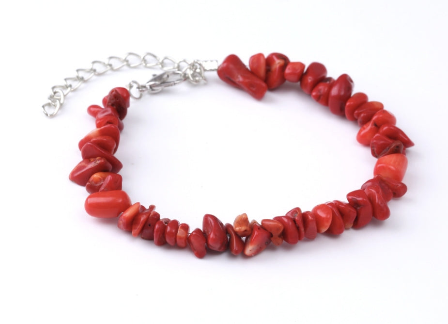 Rosa - Bracelet de corail rouge pour tous les jours