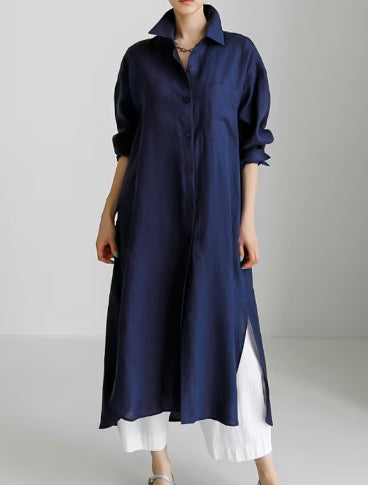 Sanne - Robe chemise tendance et décontractée