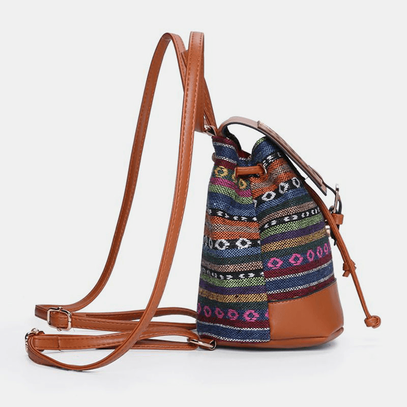 ByIza - Sac à dos pour femmes avec motif géométrique