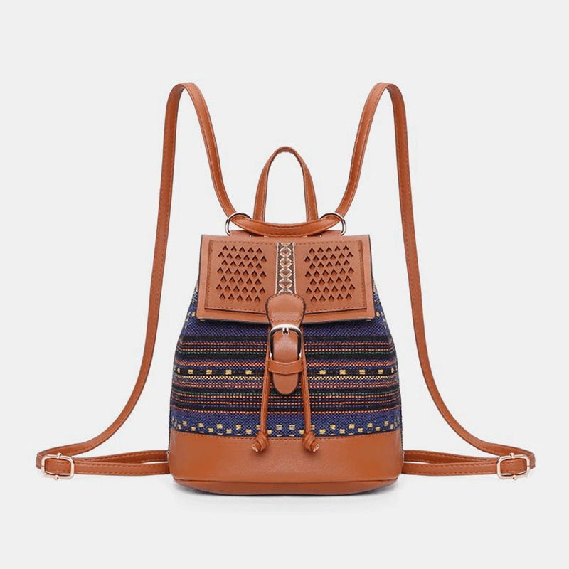 ByIza - Sac à dos pour femmes avec motif géométrique