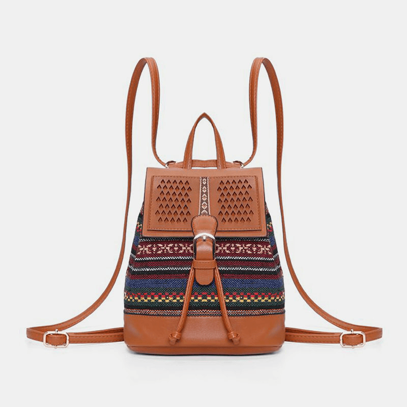 ByIza - Sac à dos pour femmes avec motif géométrique