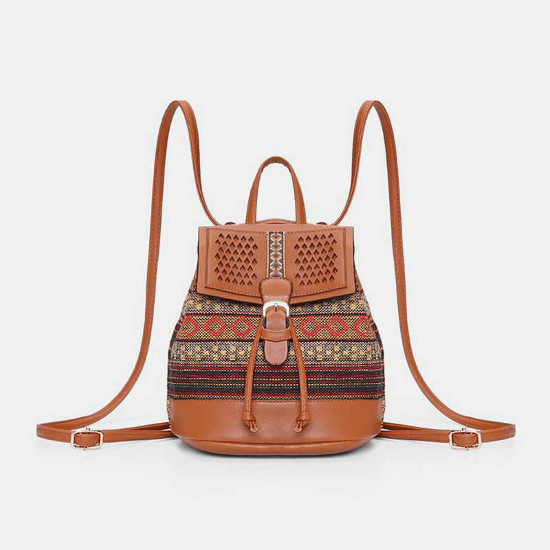 ByIza - Sac à dos pour femmes avec motif géométrique