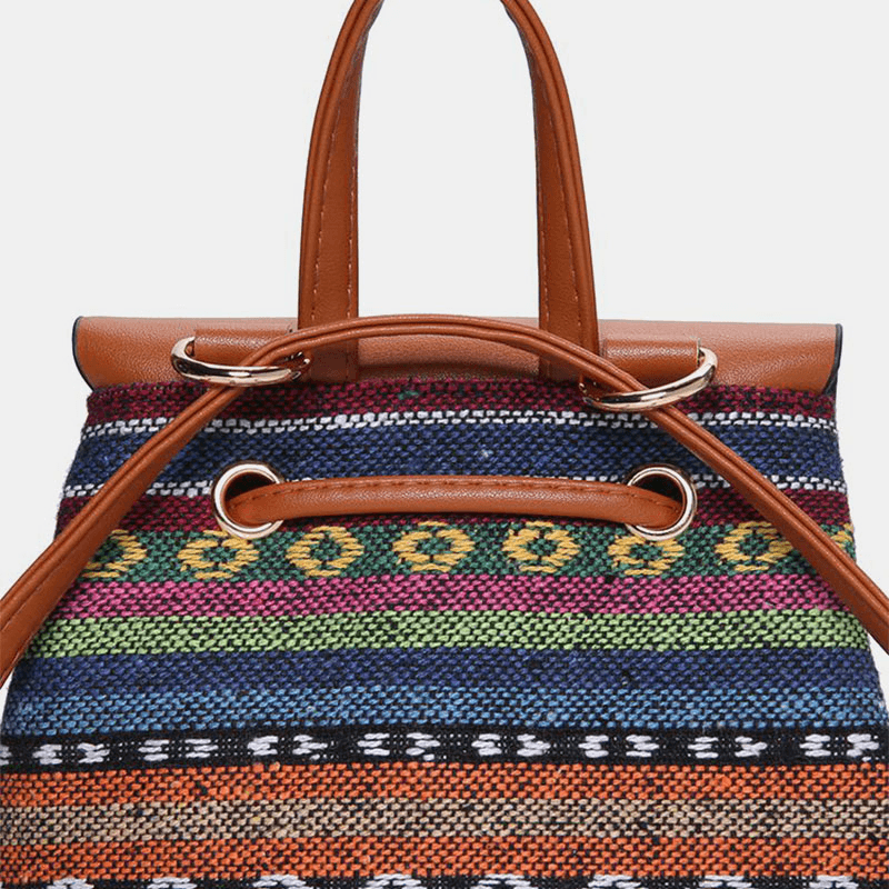 ByIza - Sac à dos pour femmes avec motif géométrique