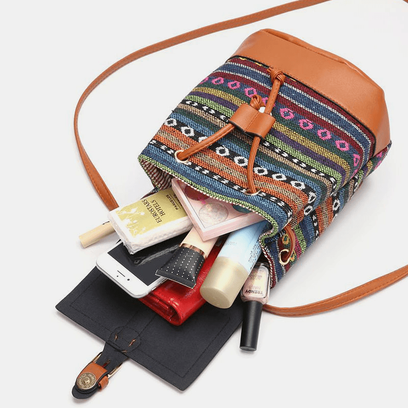 ByIza - Sac à dos pour femmes avec motif géométrique