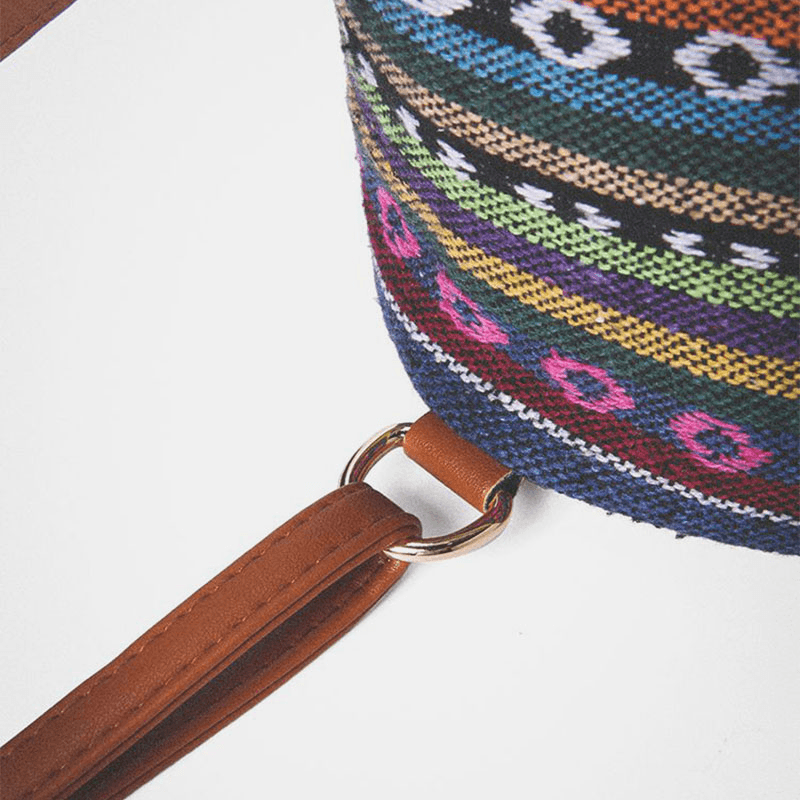 ByIza - Sac à dos pour femmes avec motif géométrique