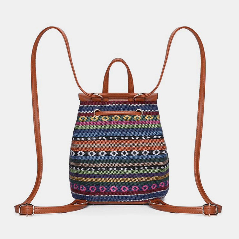 ByIza - Sac à dos pour femmes avec motif géométrique