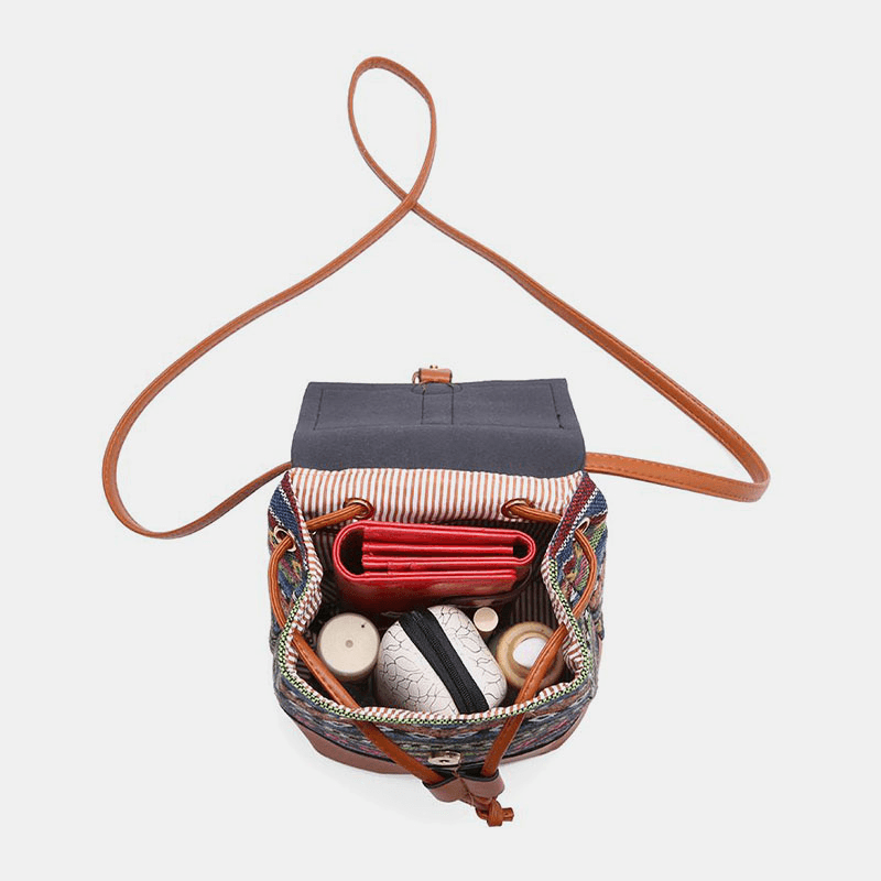 ByIza - Sac à dos pour femmes avec motif géométrique