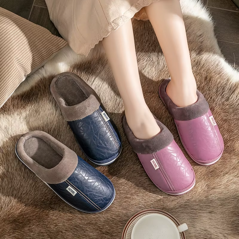 Romy - Pu -leren Ladies Slippers