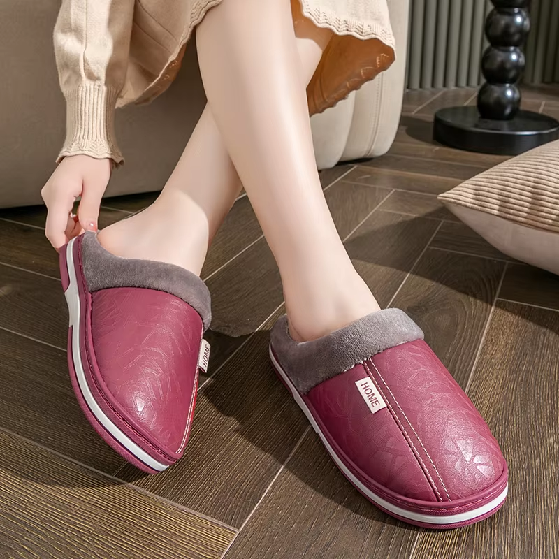 Romy - Pu -leren Ladies Slippers
