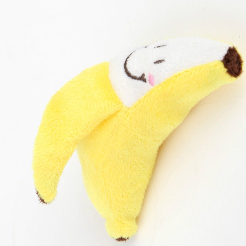 Jouet en peluche pour chats en forme de banane - Amusant et attractif