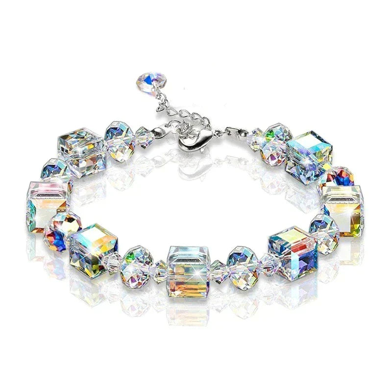 Jente - bracelet en cristal cube avec style frappant