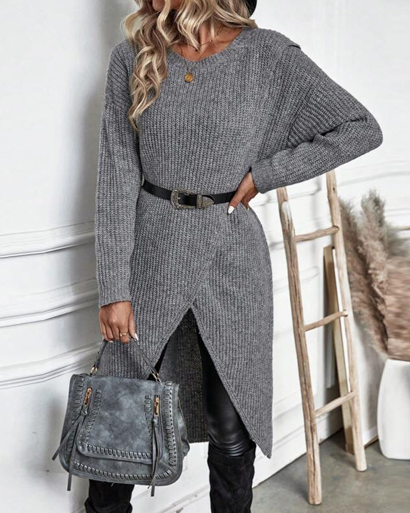 Lopez - Robe pull en tricot moderne