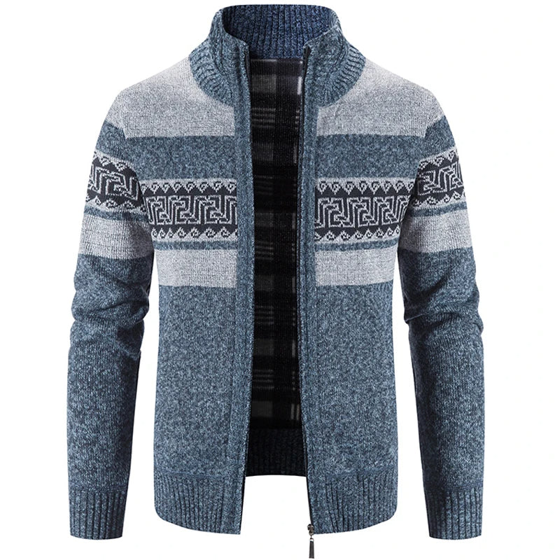 Victor Autumn Breeze Cardigan - Tricoté pour un look hivernal glacial