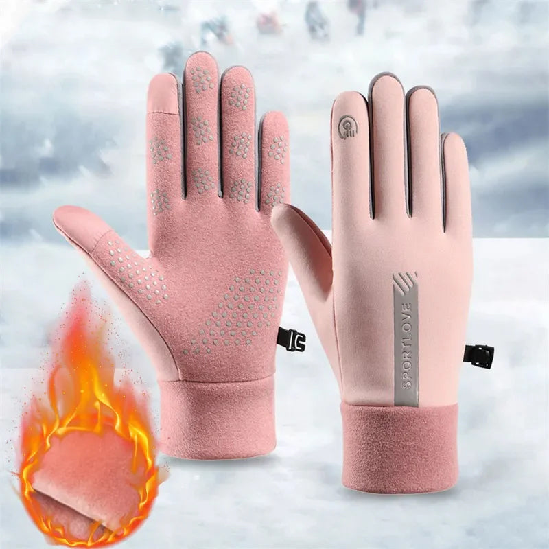 Gants anti-glissiers imperméables avec fonction d'écran tactile