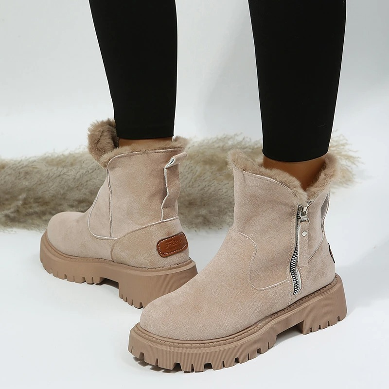 Sophie - Bottes d'hiver légères doublées avec semelle souple