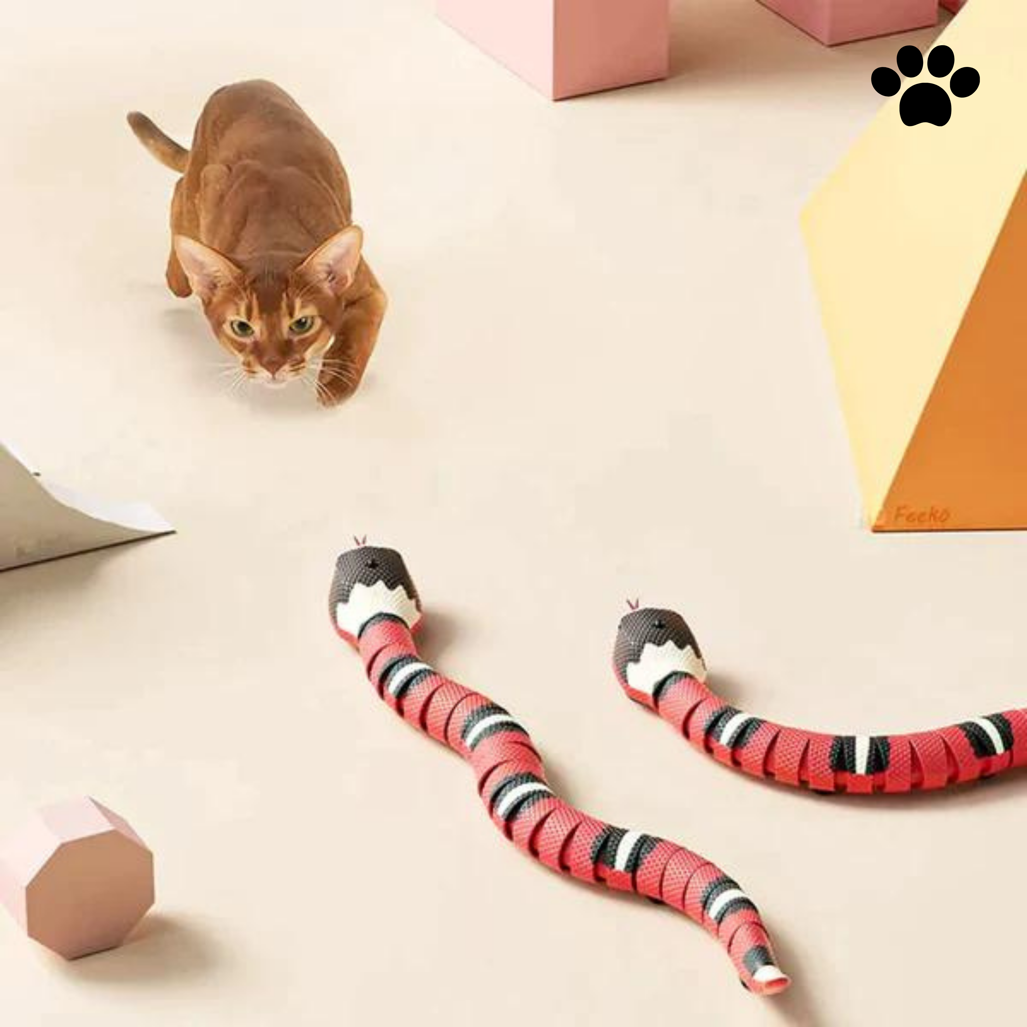 Jouet pour chats en forme de serpent - Parfait pour la chasse et le jeu