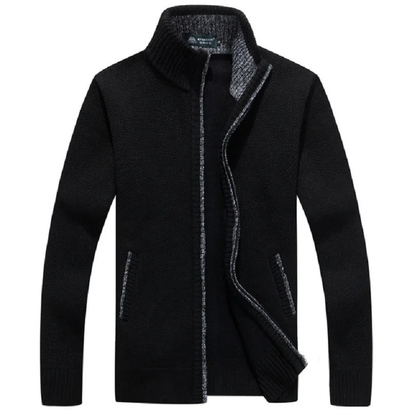 Maarten Winter Cardigan - Cardigan surdimensionné avec fermeture éclair