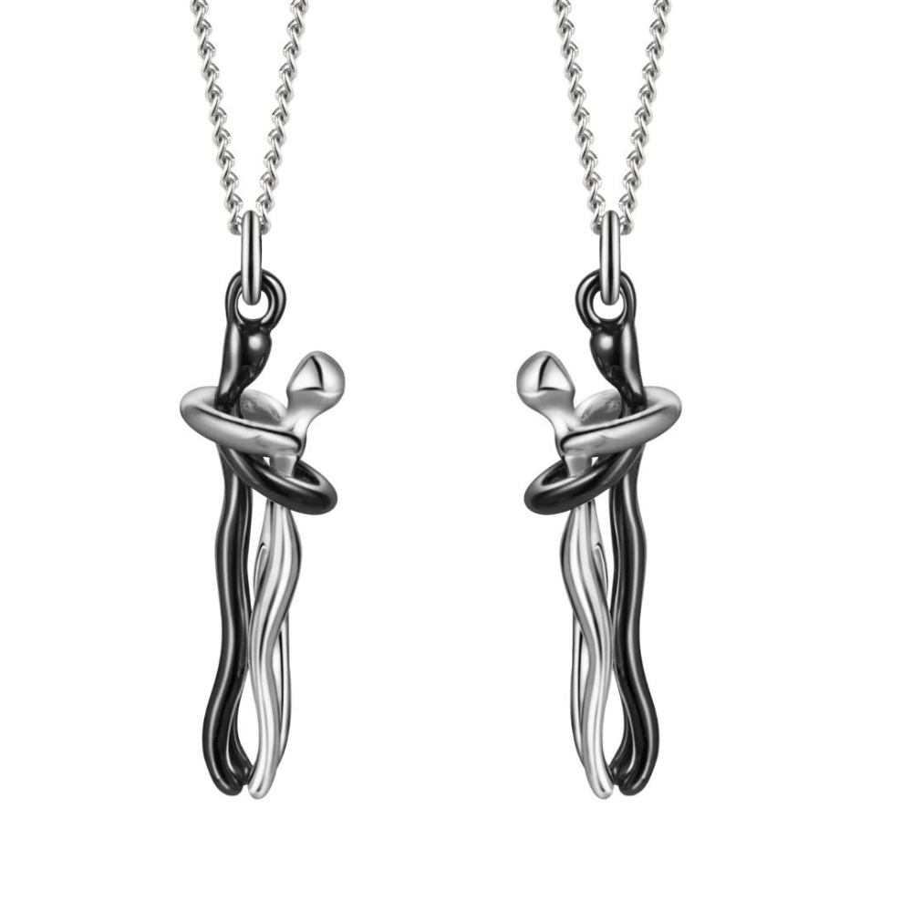 Elise - Collier avec pendentif pour les couples avec Love Style