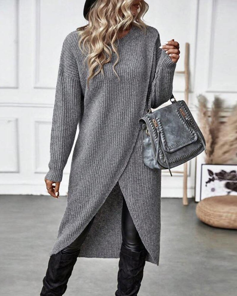 Lopez - Robe pull en tricot moderne
