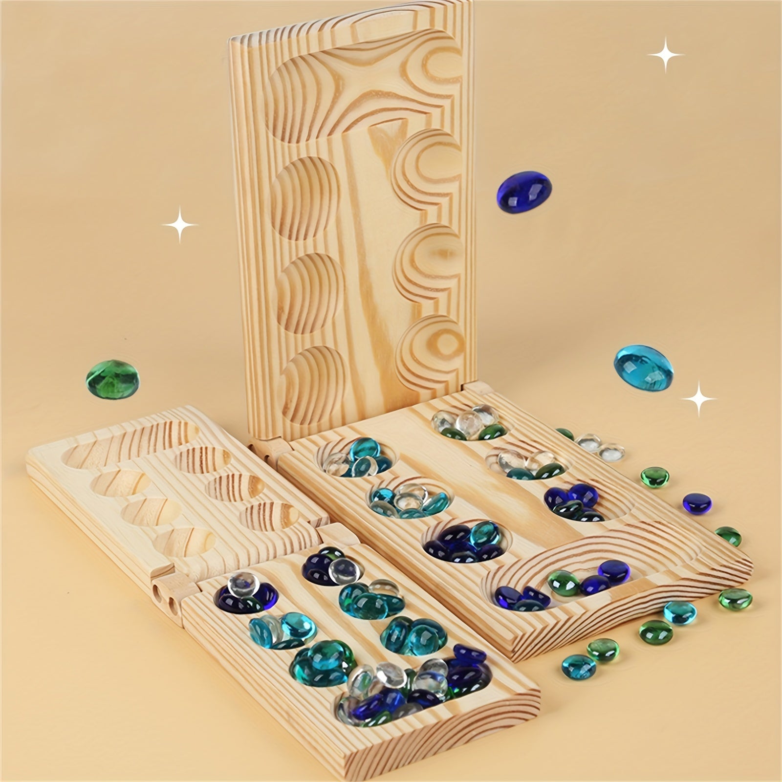 Mancala Deluxe - BrainStones pour des Heures Stratégiques