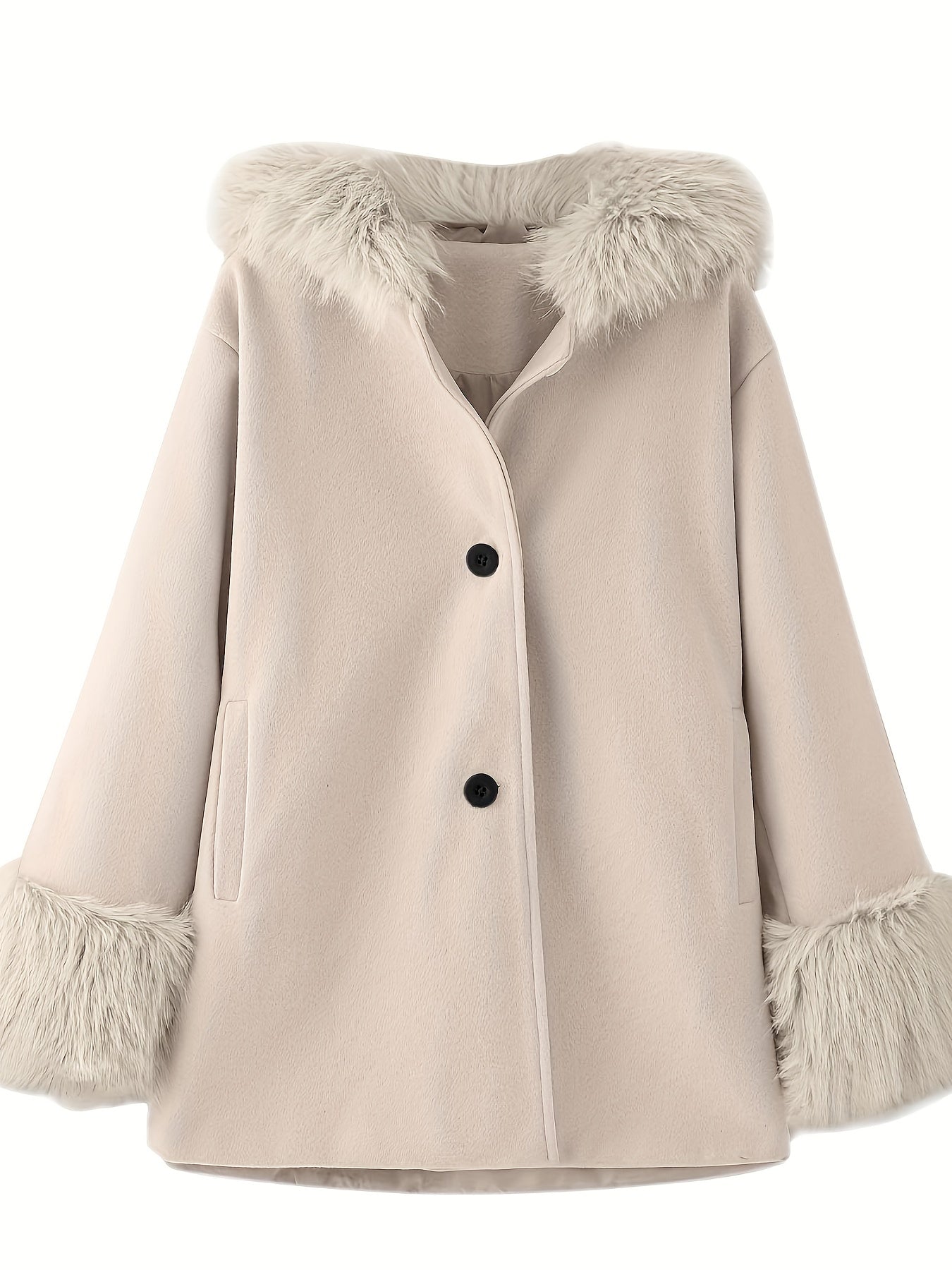Chloé - Veste en fourrure avec capuche pour filles