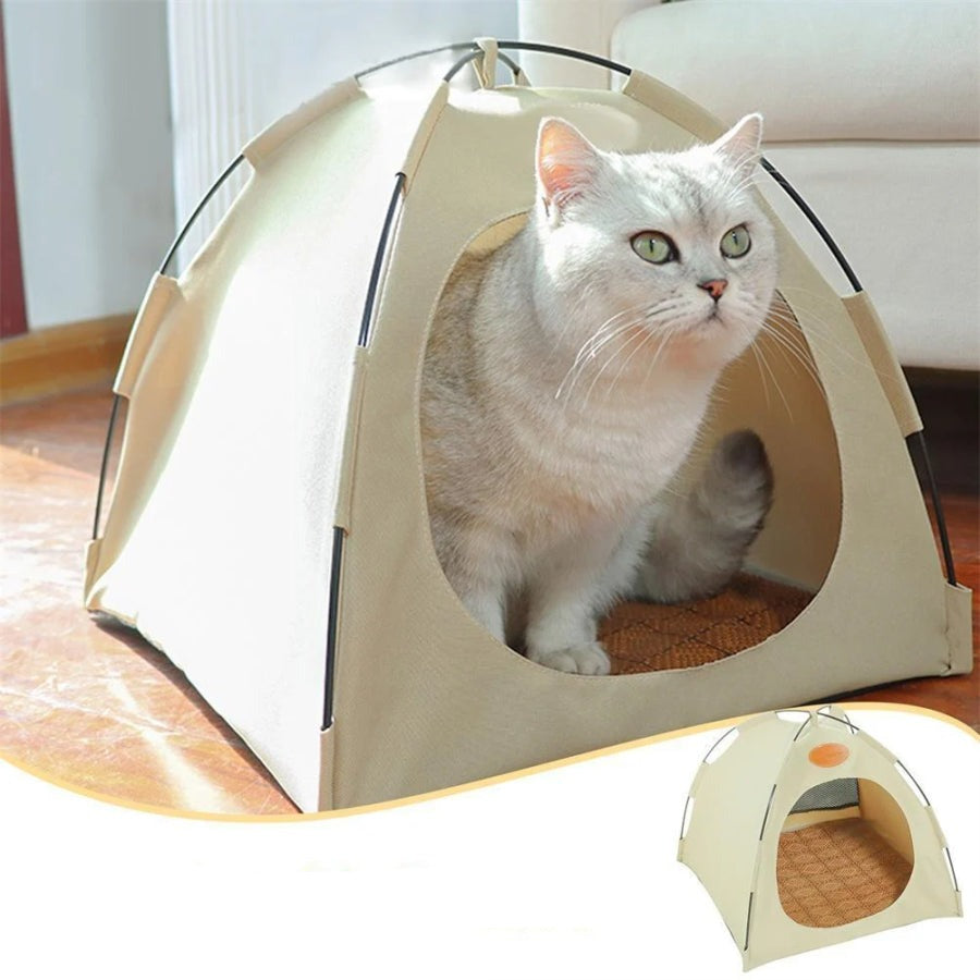 Offrez à votre chat un refuge luxueux avec la tente pliable pour chats !