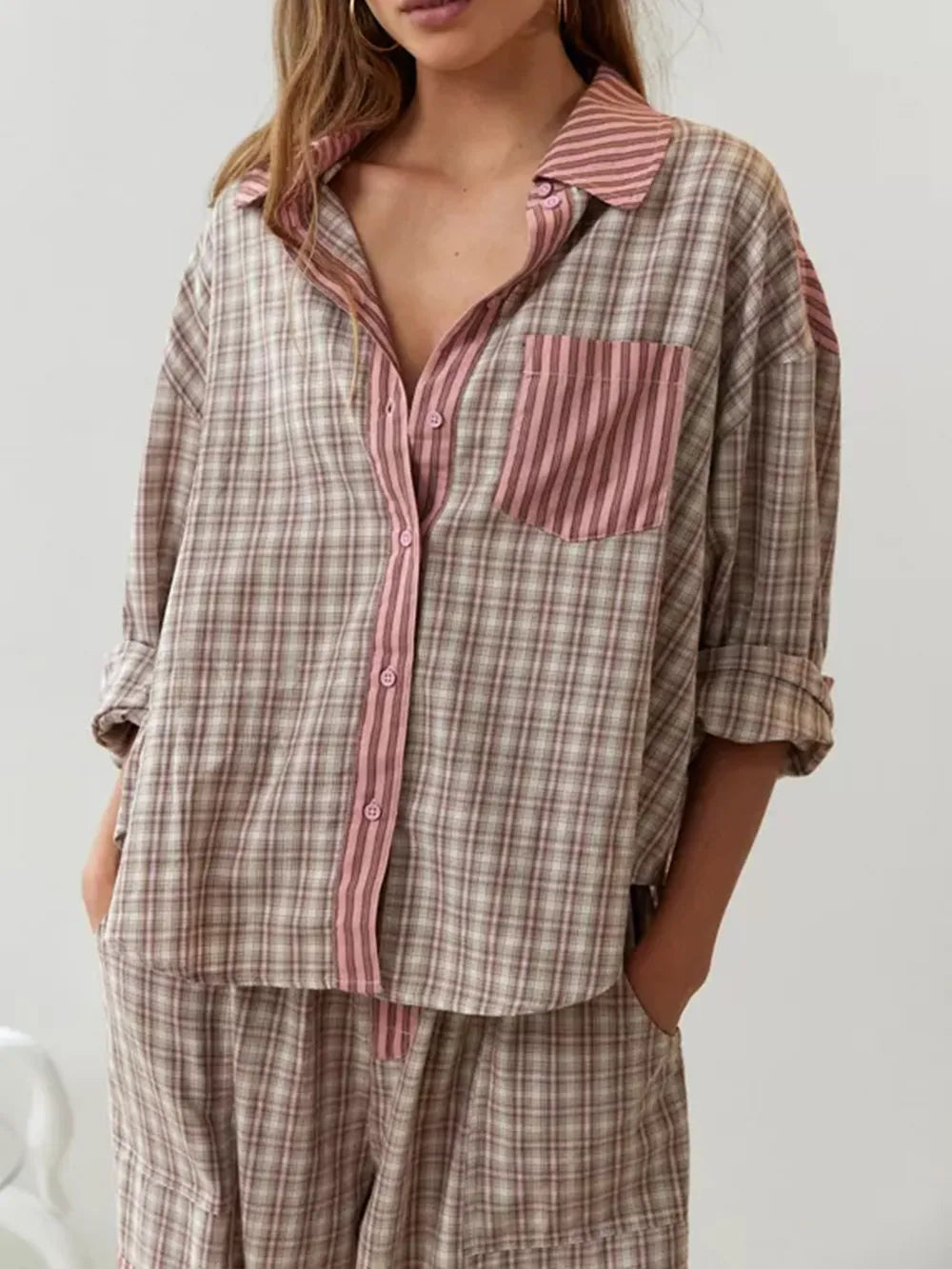 Eveline - Ensemble de Pyjama en Coton Confortable pour Chaque Nuit