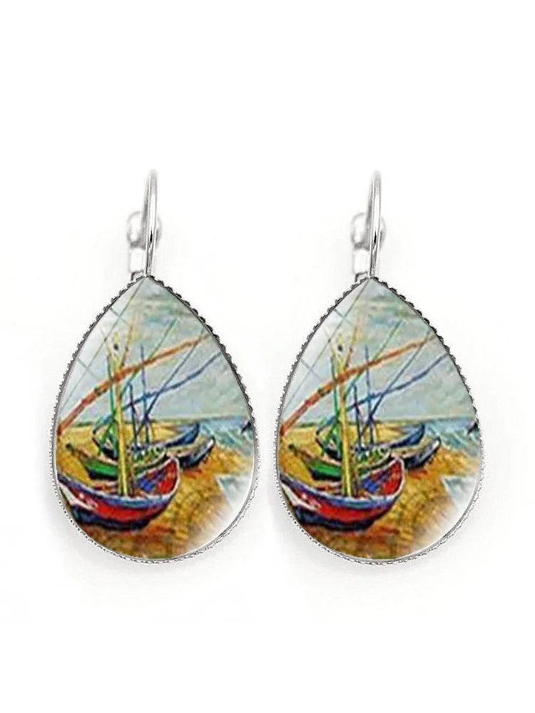 BelleRue - Boucles d'oreilles Vintage Vincent Art Series