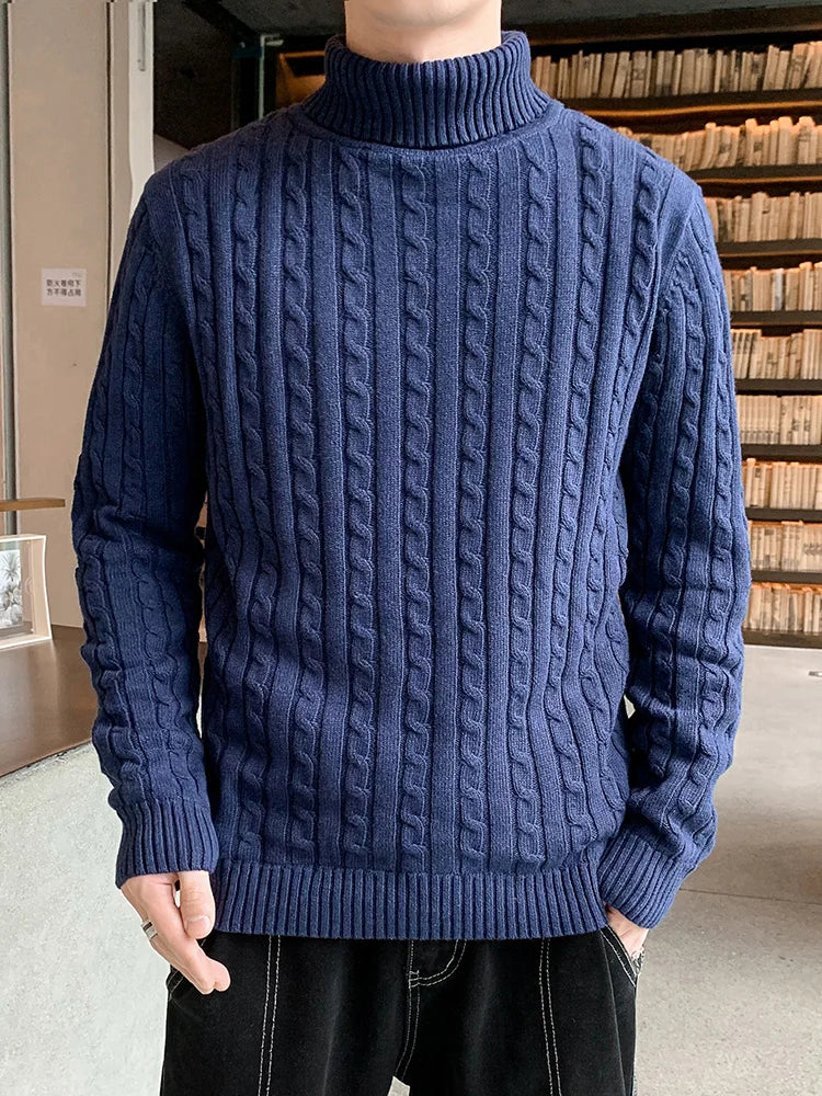 Janne - Pull classique en maille câblée pour hommes