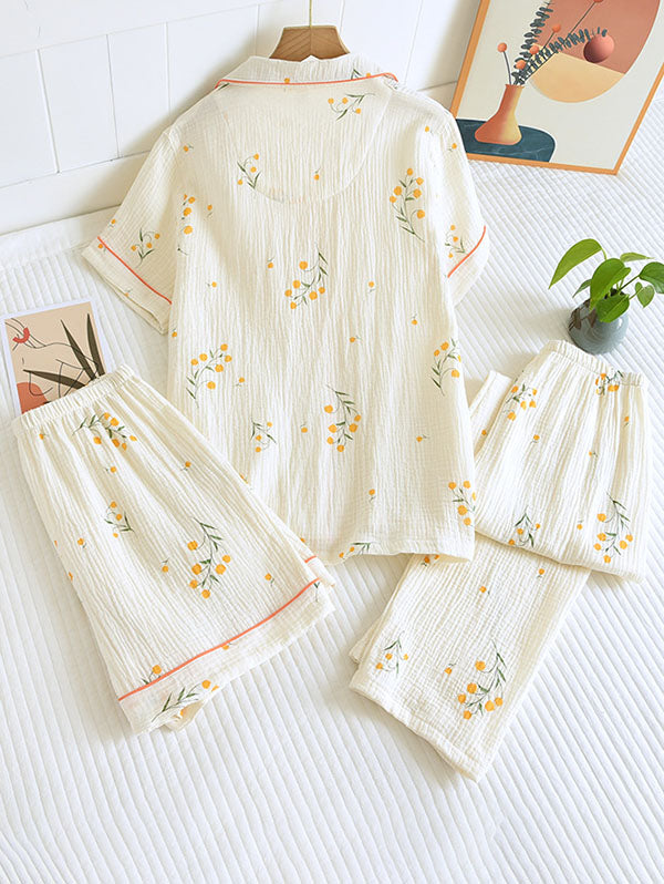 Aurora - Ensemble de Pyjama en Coton Élégant pour Toutes les Occasions